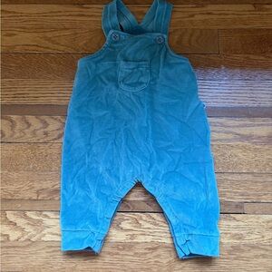 Petit Bateau Teal Blue Baby Overalls Romper